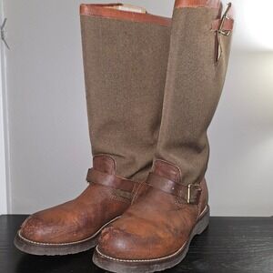 Womens Chippewa Snake Proof Hunting L23913 Viper Cloth Leather Boots Buckle 10M